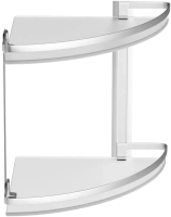 Полка AM.PM Sense L A7456200 2-ярусная, серебристая Полка AM.PM Sense L A7456200 2-ярусная, серебристая