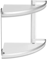 Полка AM.PM Sense L A7456200 2-ярусная, серебристая Полка AM.PM Sense L A7456200 2-ярусная, серебристая