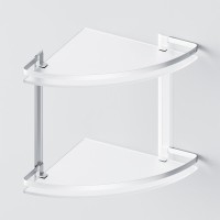 Полка AM.PM Sense L A7456200 2-ярусная, серебристая Полка AM.PM Sense L A7456200 2-ярусная, серебристая