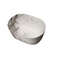 Накладная раковина GID Creativo Mnc9302 45 под матовый камень, овальная, фаянс