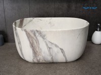 Накладная раковина GID Creativo Mnc9302 45 под матовый камень, овальная, фаянс