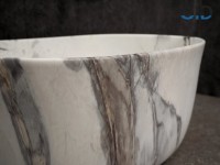 Накладная раковина GID Creativo Mnc9302 45 под матовый камень, овальная, фаянс