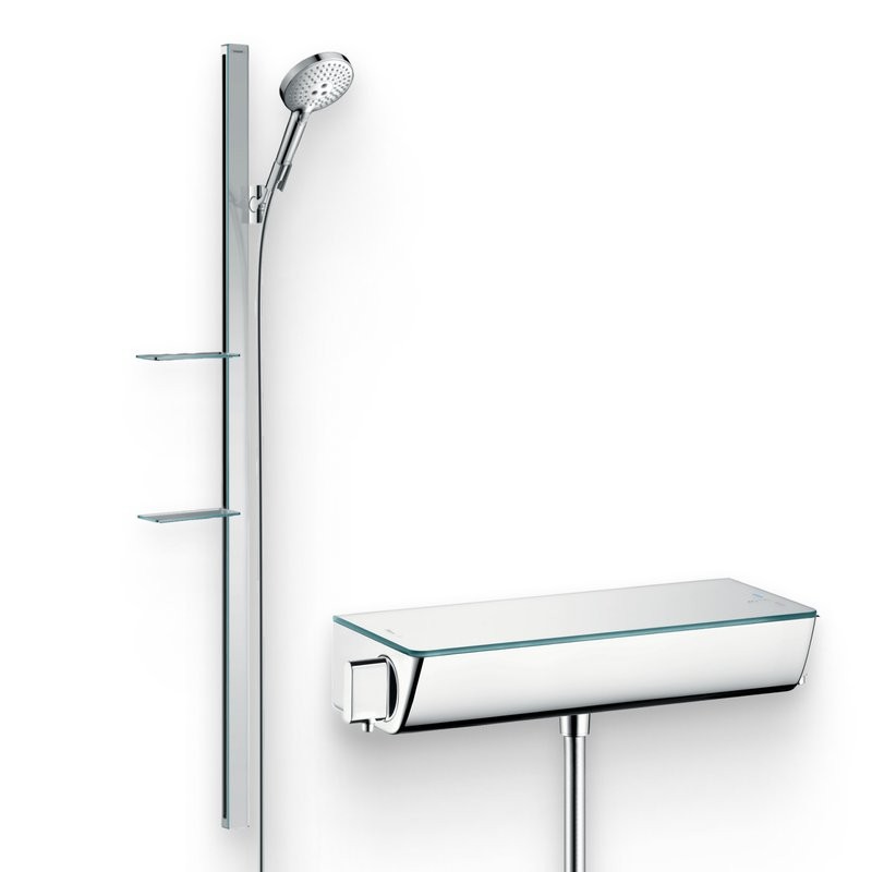 Душевой комплект Термостат Hansgrohe Ecostat Select 13161000 + Гарнитур Raindance Select S 27646000