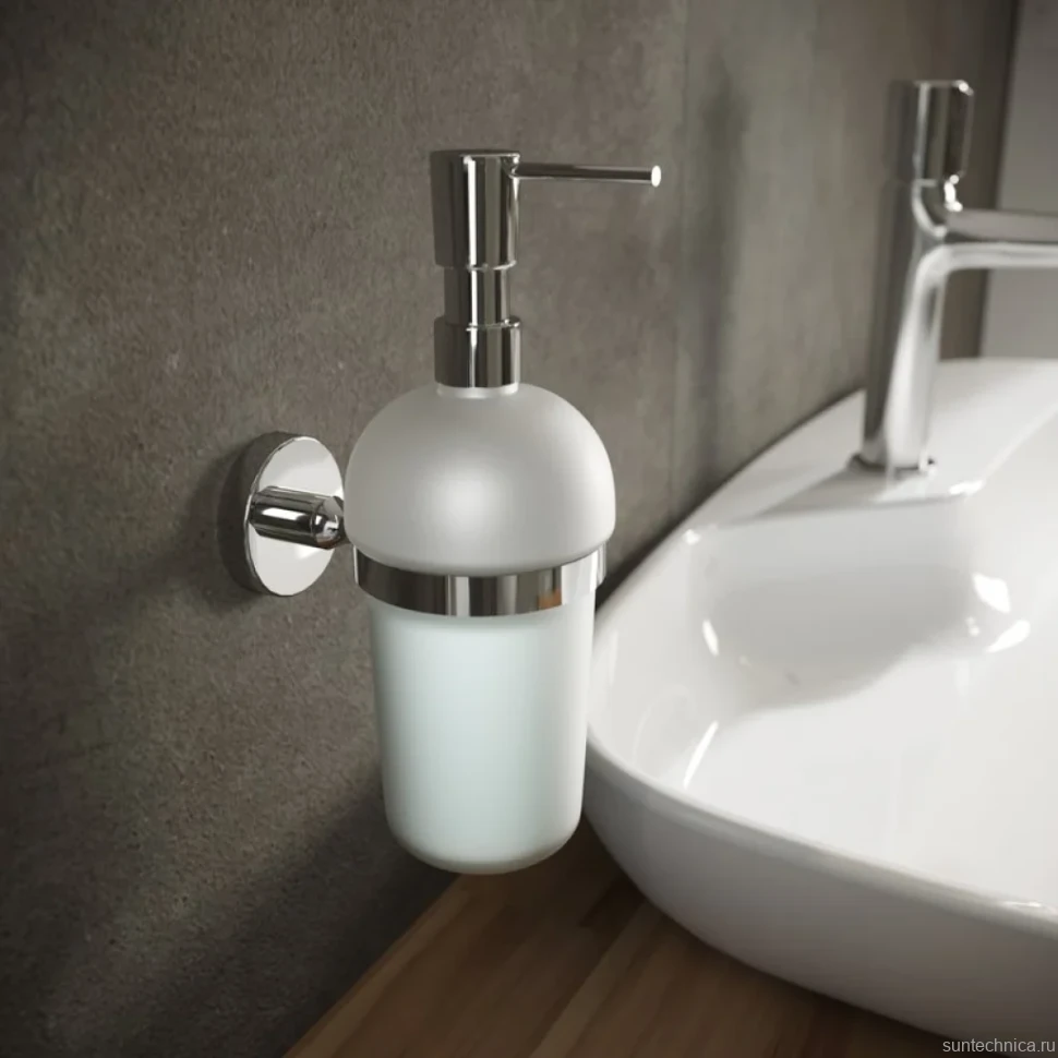 Дозатор для жидкого мыла DEKOR BANYO Alina A40 5012 настенный, хром
