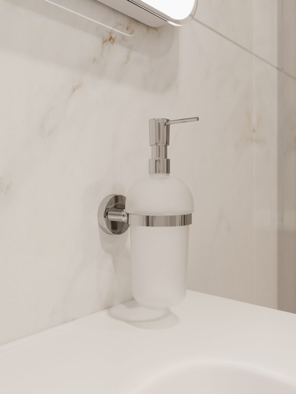 Дозатор для жидкого мыла DEKOR BANYO Alina A40 5012 настенный, хром