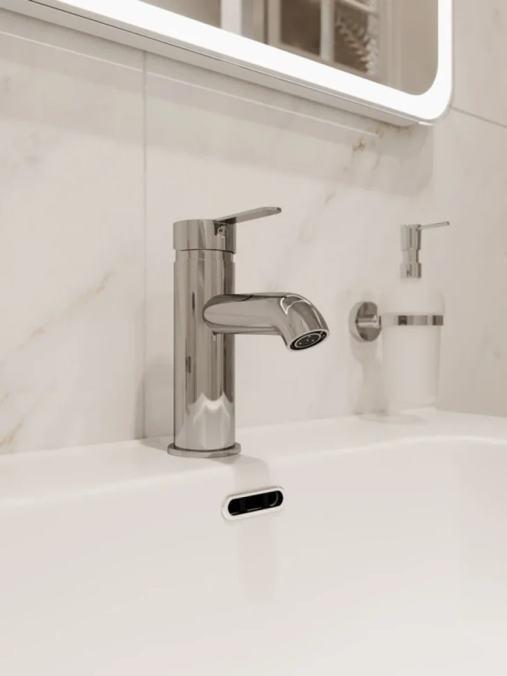 Дозатор для жидкого мыла DEKOR BANYO Alina A40 5012 настенный, хром