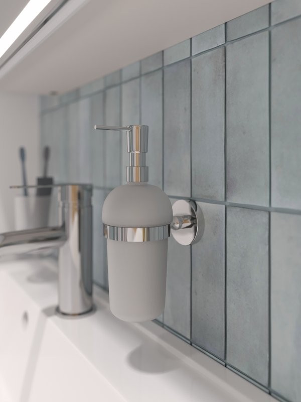 Дозатор для жидкого мыла DEKOR BANYO Alina A40 5012 настенный, хром