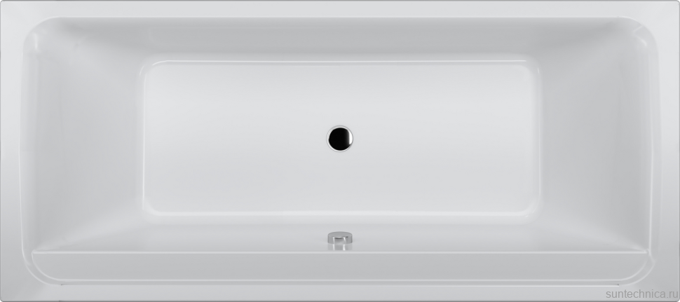 Акриловая ванна AM.PM Inspire V2.0 170x75 см, пристенная, белая, с каркасом