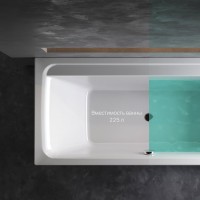 Акриловая ванна AM.PM Inspire V2.0 170x75 см, пристенная, белая, с каркасом