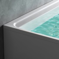 Акриловая ванна AM.PM Inspire V2.0 170x75 см, пристенная, белая, с каркасом