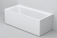Акриловая ванна AM.PM Inspire V2.0 170x75 см, пристенная, белая, с каркасом
