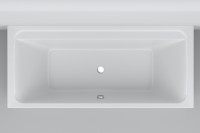 Акриловая ванна AM.PM Inspire V2.0 170x75 см, пристенная, белая, с каркасом
