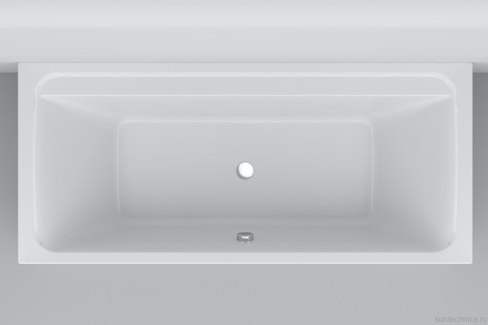 Акриловая ванна AM.PM Inspire V2.0 170x75 см, пристенная, белая, с каркасом