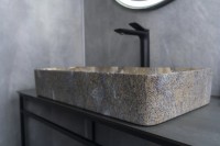 Накладная раковина GID Geometrico Mnc396T 60 под глянцевый камень, прямоугольная, фаянс