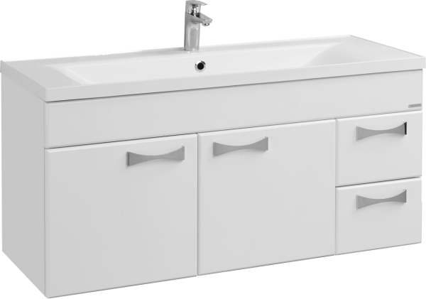 Тумба с раковиной AQUATON Диор 120 белая