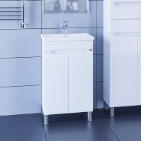 Тумба под раковину СаНта Лондон 50 напольная, с дверками