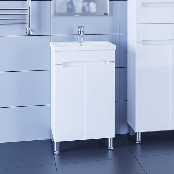 Тумба под раковину СаНта Лондон 50 напольная, с дверками