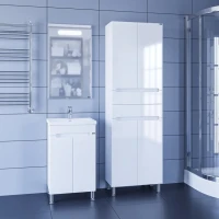 Тумба под раковину СаНта Лондон 50 напольная, с дверками