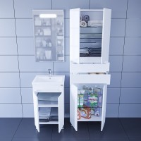 Тумба под раковину СаНта Лондон 50 напольная, с дверками