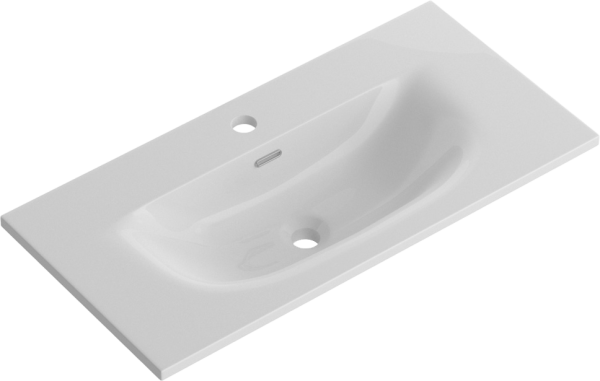 Мебельная раковина BelBagno BB-8099-3-80 глянцевая белая