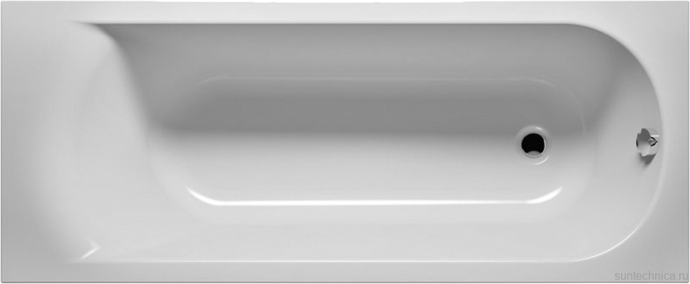 Акриловая ванна EUROLUX Miamika 150x70 см, пристенная, белая, с каркасом