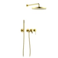 Душевой комплект Timo Saona SX-2348/17SM С ВНУТРЕННЕЙ ЧАСТЬЮ, золото матовое