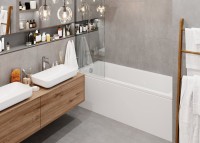 Акриловая ванна Vagnerplast Cavallo 150x70 см, пристенная, ультрабелая, с каркасом