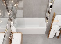 Акриловая ванна Vagnerplast Cavallo 150x70 см, пристенная, ультрабелая, с каркасом