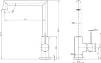 Смеситель для кухни Wonzon & Woghand WW-L1005-MW матовый белый