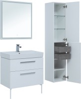 Мебель для ванной комнаты Aquanet Nova 75 белый глянец