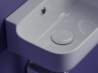 Раковина маленькая в туалет Ceramicanova Element CN6074L белый глянцевый