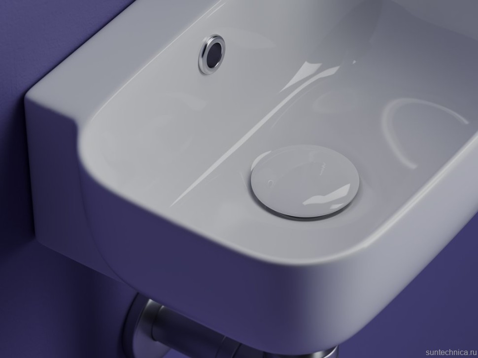 Раковина маленькая в туалет Ceramicanova Element CN6074L белый глянцевый