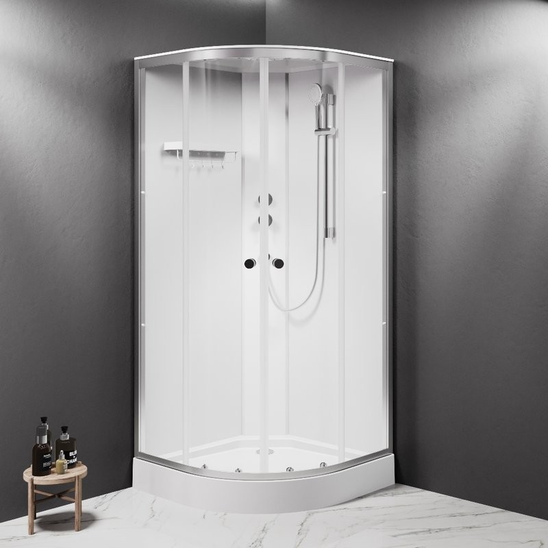 Душевая кабина AM.PM X-Joy W94C-401-090MT 90х90 см, низкий поддон, матовый хром