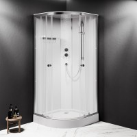 Душевая кабина AM.PM X-Joy W94C-401-090MT 90х90 см, низкий поддон, матовый хром