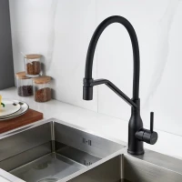 Смеситель для кухни Shevanik S343H-3 черный