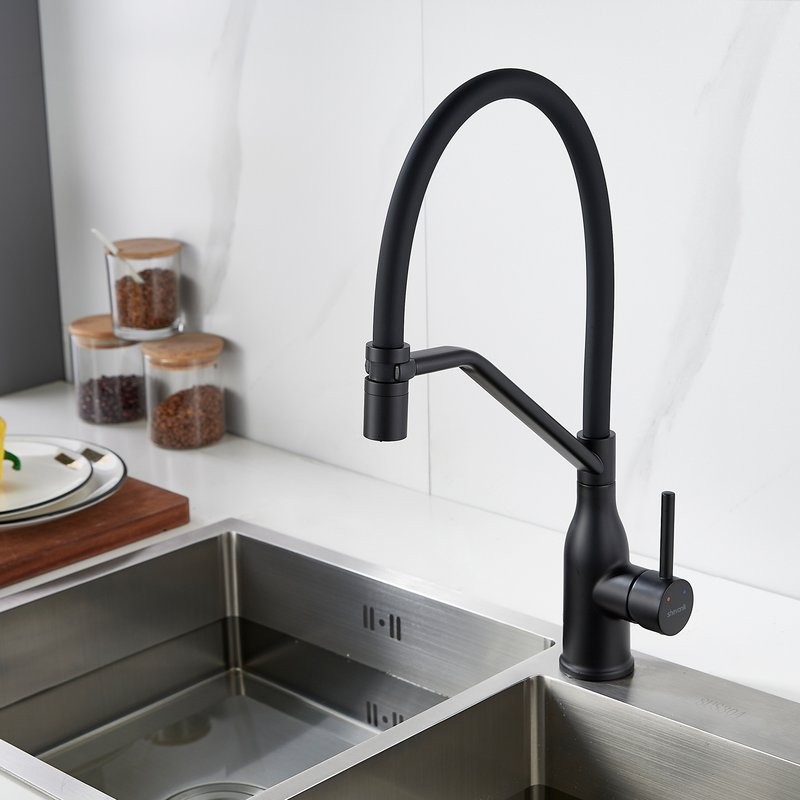 Смеситель для кухни Shevanik S343H-3 черный