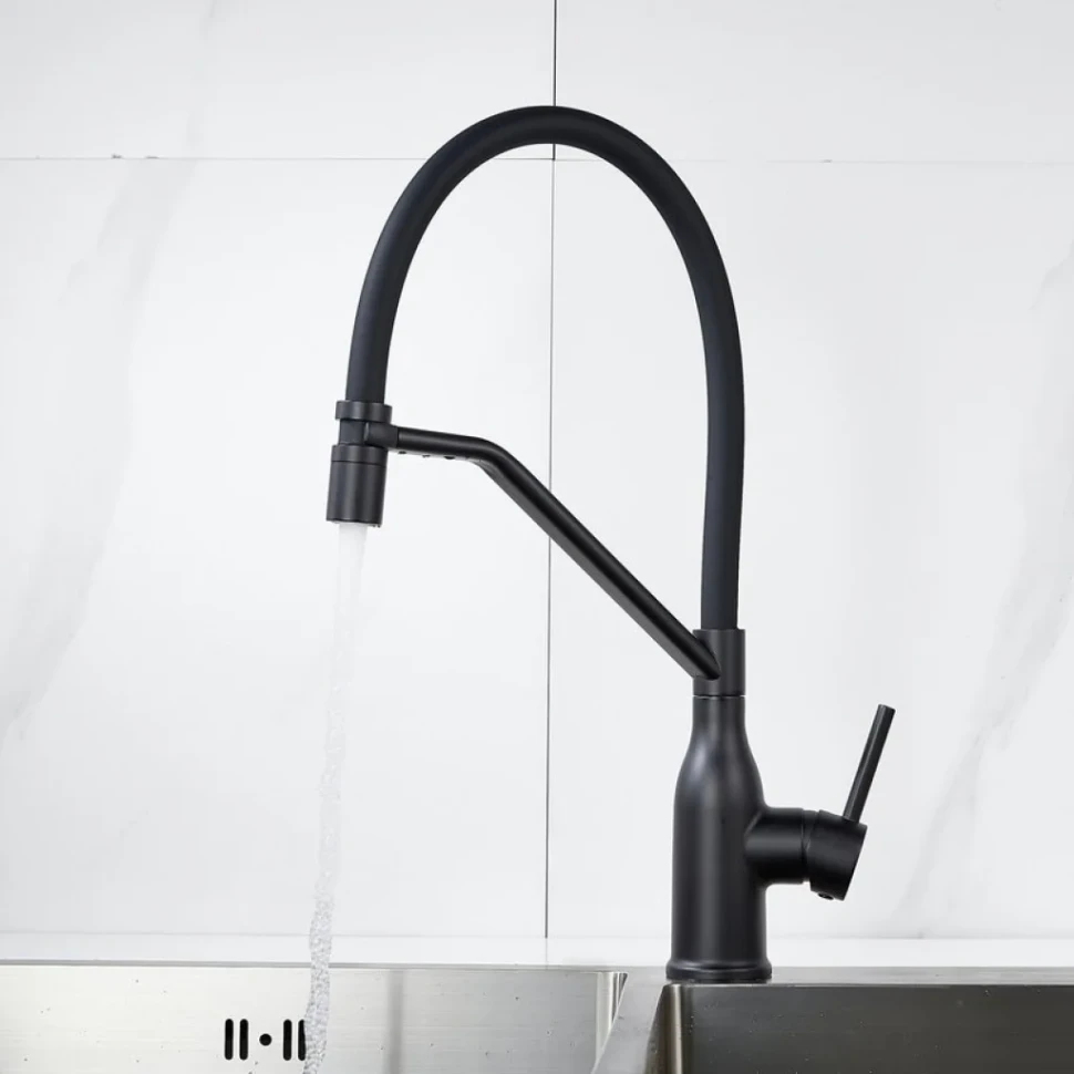 Смеситель для кухни Shevanik S343H-3 черный