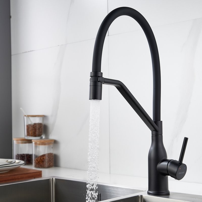 Смеситель для кухни Shevanik S343H-3 черный