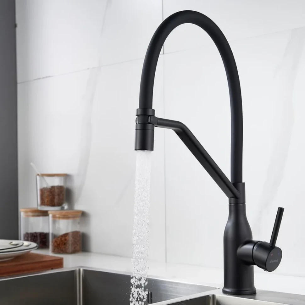 Смеситель для кухни Shevanik S343H-3 черный