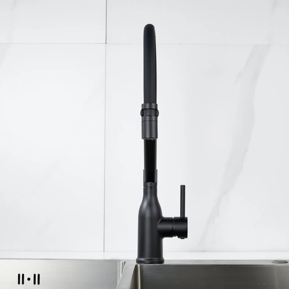 Смеситель для кухни Shevanik S343H-3 черный