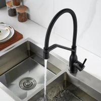 Смеситель для кухни Shevanik S343H-3 черный