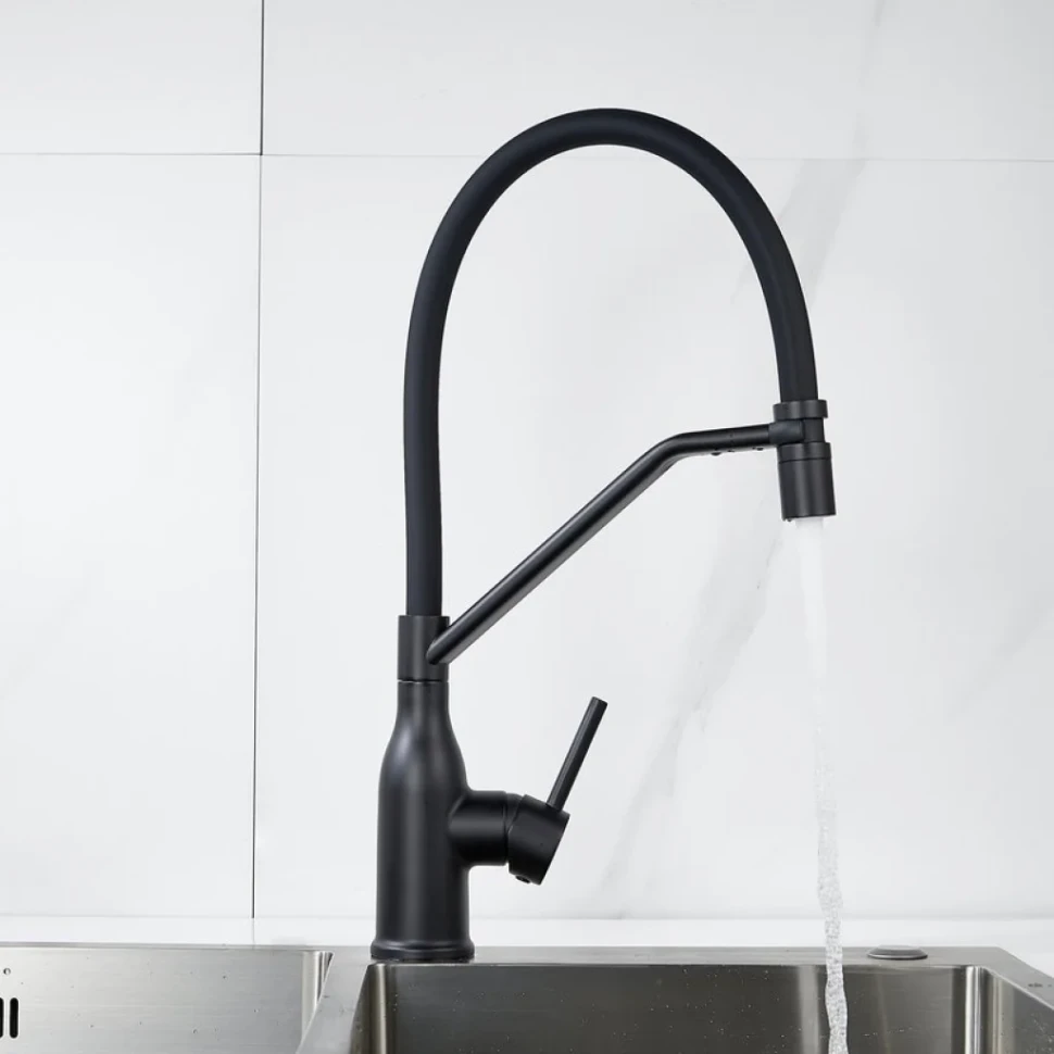 Смеситель для кухни Shevanik S343H-3 черный