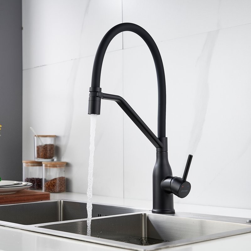 Смеситель для кухни Shevanik S343H-3 черный