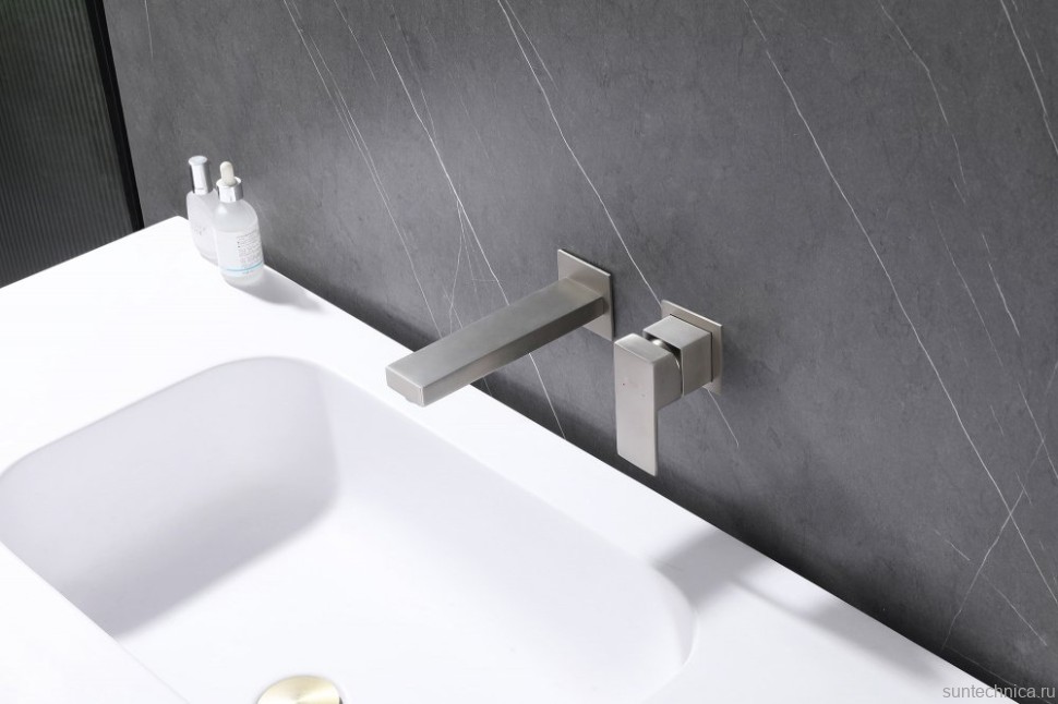 Смеситель для раковины Abber Daheim AF8212SP С ВНУТРЕННЕЙ ЧАСТЬЮ, сатин