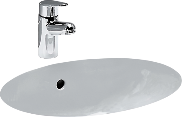 Раковина встраиваемая снизу Laufen 8.1119.1.000.000.1 53 белая, овальная