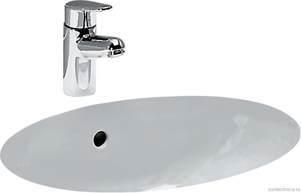 Раковина встраиваемая снизу Laufen 8.1119.1.000.000.1 53 белая, овальная