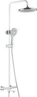 Душевая стойка Rose R3996F с термостатом, белый, хром