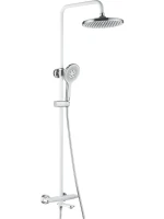 Душевая стойка Rose R3996F с термостатом, белый, хром