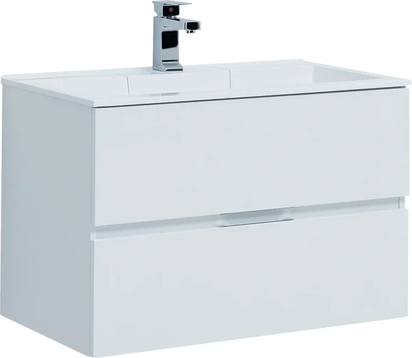 Тумба с раковиной Aquanet Алвита 90 белая