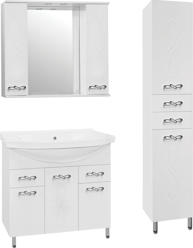 Зеркало Style Line Венеция С 90 белое